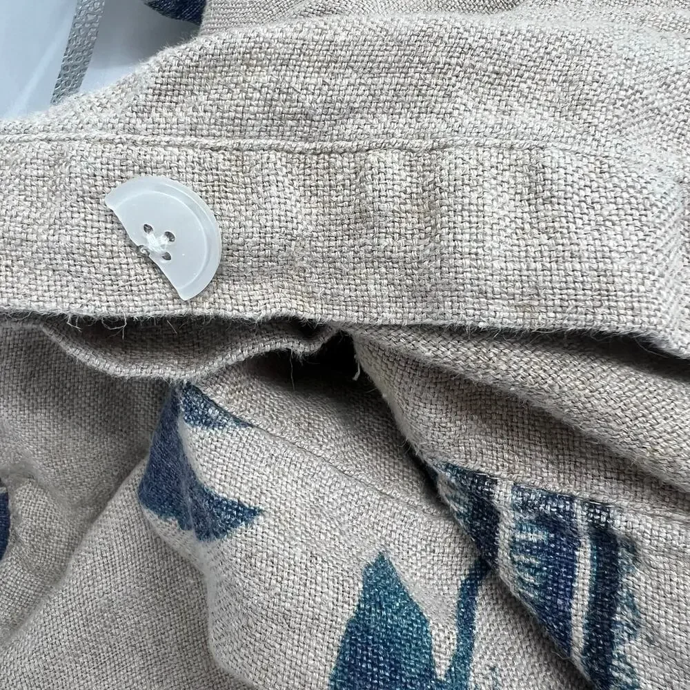Pine Cone Hill Antigua Linen King 100% Linen Duvet Cover